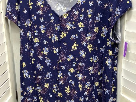 Floral Print Top Short Sleeve Torrid, Size Xl For Cheap