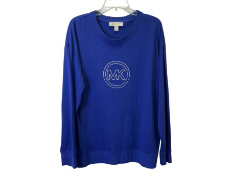 Top Ls By Michael By Michael Kors In Blue, Size:L Discount