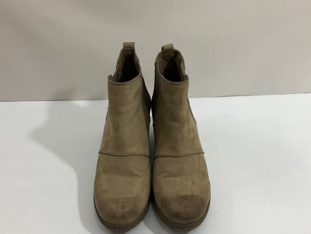 Boots Ankle Heels By Sorel In Tan, Size: 8.5 Cheap