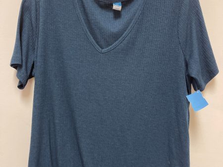 Top Short Sleeve By Old Navy In Navy, Size: L Sale