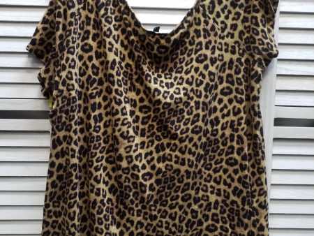 Leopard Print Top Short Sleeve Torrid, Size 2 Online Sale