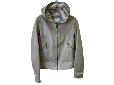 Jacket Leather By Laundry In Taupe, Size:S Online Sale