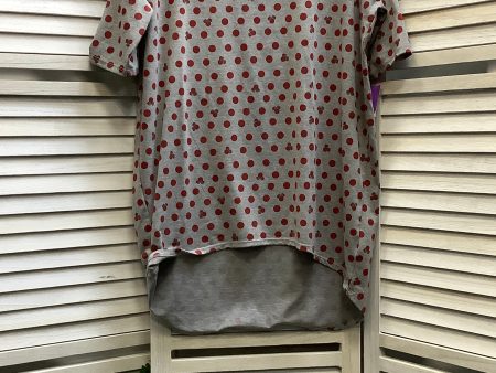 Polkadot Pattern Top Short Sleeve Basic Lularoe, Size Xs For Sale