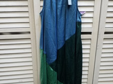 Blue & Green Dress Casual Short Loft, Size S Hot on Sale