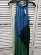 Blue & Green Dress Casual Short Loft, Size S Hot on Sale