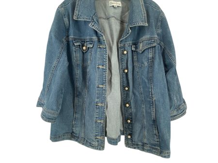 Jacket Denim By Clothes Mentor In Blue Denim, Size: 1x Sale