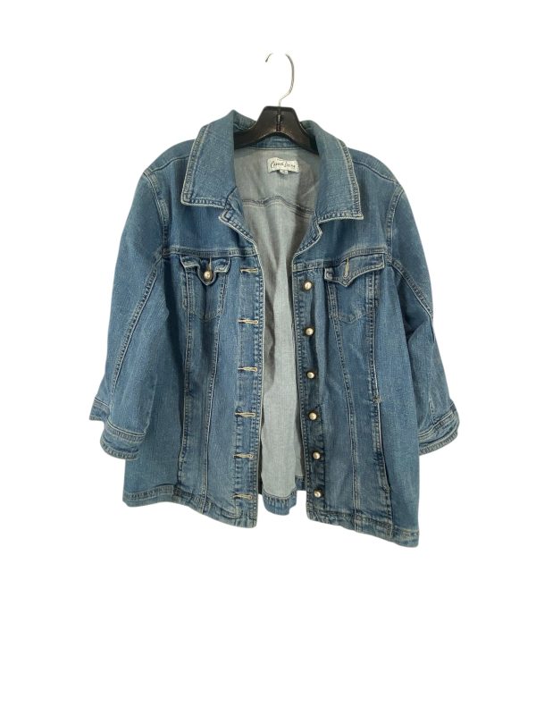 Jacket Denim By Clothes Mentor In Blue Denim, Size: 1x Sale