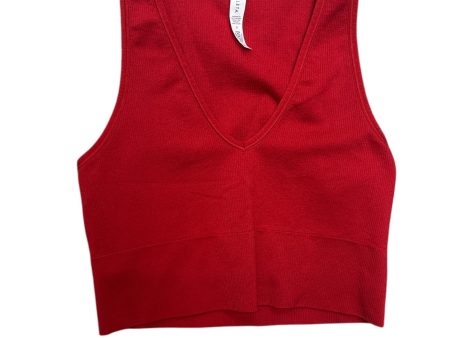 Athletic Bra By Athleta In Red, Size: M Fashion