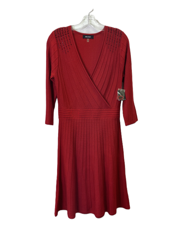 Dress Casual Midi By Nine West Apparel In Red, Size: S Sale