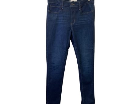 Jeans Skinny By Levis In Blue Denim, Size:12 For Discount