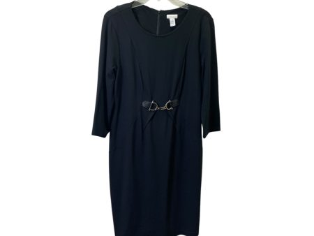 Dress Casual Midi By Chicos In Black, Size:S Online Sale