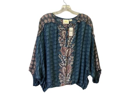 Top Ls By Maeve In Blue, Size:M Sale