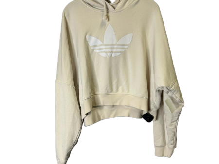 Athletic Sweatshirt Hoodie By Adidas In Cream, Size: Xl on Sale