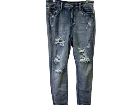 Jeans Boot Cut By Judy Blue In Blue, Size:16 For Cheap