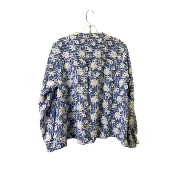 Top Ls By Pilcro In Blue & White, Size:M Sale