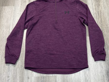 Athletic Sweatshirt Collar By Under Armour In Purple & Red, Size: Sp Online Hot Sale