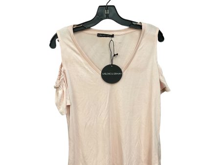 Pink Top Short Sleeve Basic Harlowe & Graham, Size M Supply