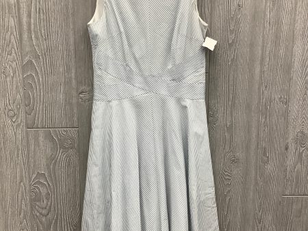 Dress Casual Midi By Ann Taylor In Striped Pattern, Size: S Cheap