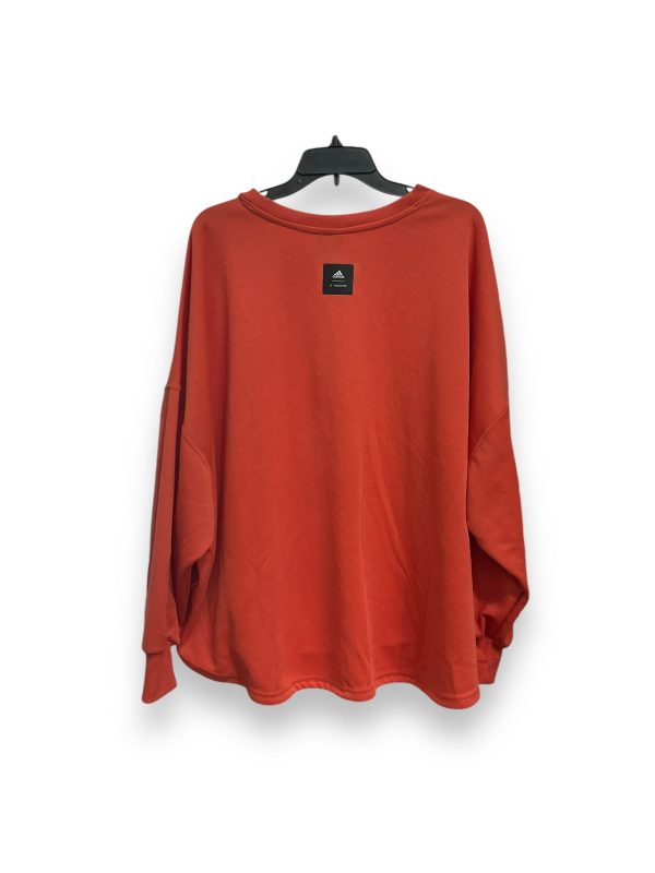 Sweatshirt Crewneck By Adidas In Orange, Size: 3x Hot on Sale