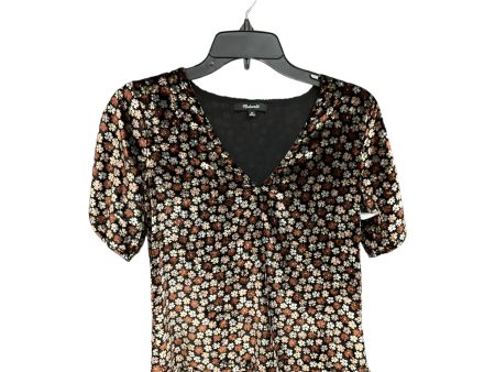 Floral Print Top Short Sleeve Madewell, Size Xs Online Sale