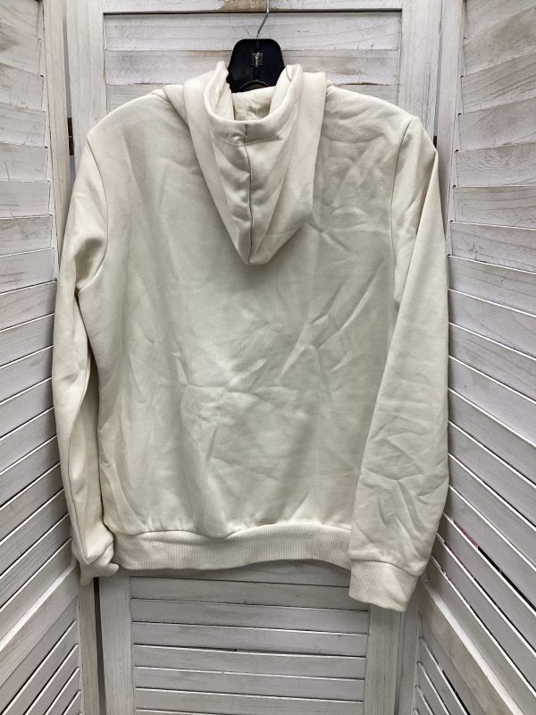 Cream Sweatshirt Hoodie Puma, Size M Hot on Sale