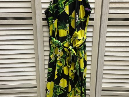 Black & Yellow Dress Casual Midi Clothes Mentor, Size 4 Online Sale