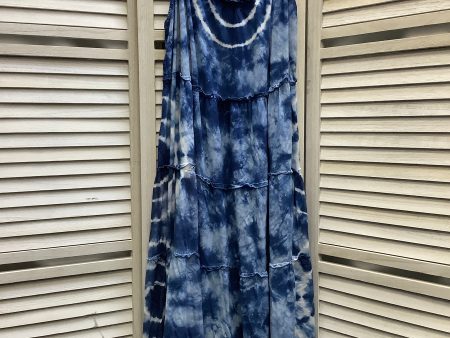 Blue Dress Casual Maxi Mlle Gabrielle, Size 3x Sale