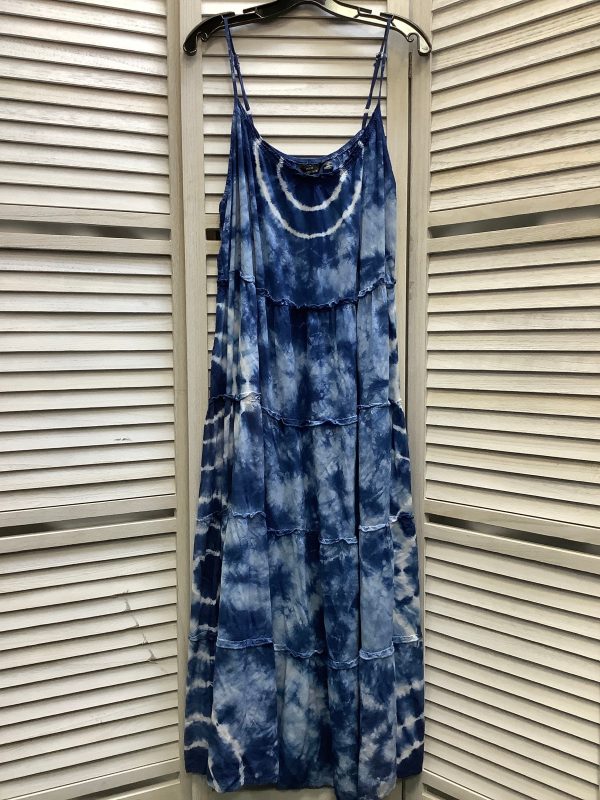 Blue Dress Casual Maxi Mlle Gabrielle, Size 3x Sale