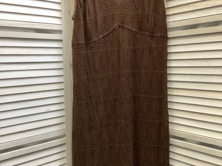 Brown Dress Casual Midi Dressbarn, Size 24 Online now