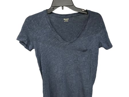 Blue Top Short Sleeve Basic Madewell, Size Xs Supply