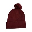 Hat Beanie By Clothes Mentor in Burgundy For Discount