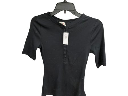 Black Top Short Sleeve Basic Gap, Size Xs Fashion