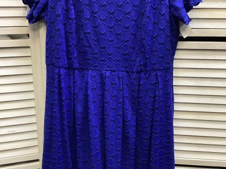 Blue Dress Casual Midi Clothes Mentor, Size 2x Online Sale